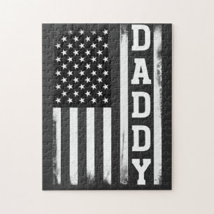 Daddy mit US-amerikanischer Flagge