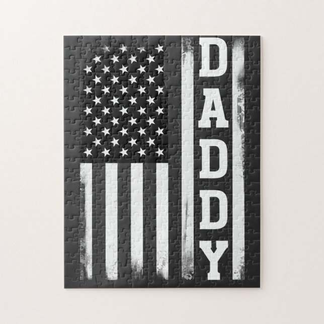 Daddy mit US-amerikanischer Flagge (Vertikal)