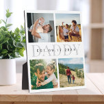 Daddy Modern Vathers Day Foto Collage Fotoplatte<br><div class="desc">Erstellen Sie Ihr eigenes individuelles Foto Väter Tagesgeschenk für den besten Vater aller Zeiten. Einfach zu personalisieren, indem Sie vier Ihrer Lieblingsbilder zu dieser einfachen Collage Vorlage hinzufügen.</div>