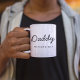 Daddy | Moderne Kinder am Tag des Vaters nennen Sk Zweifarbige Tasse (Von Creator hochgeladen)