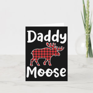 Daddy Moose Matching Family frohe Weihnachten im J Karte