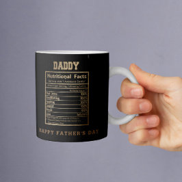 Daddy Nutritional Facts Vatertag Tasse