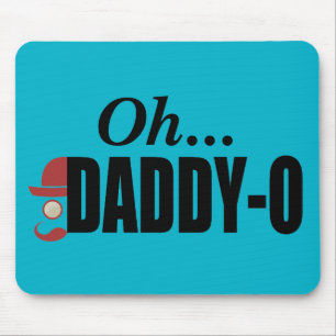 Daddy-O Hipster Man Mousepad