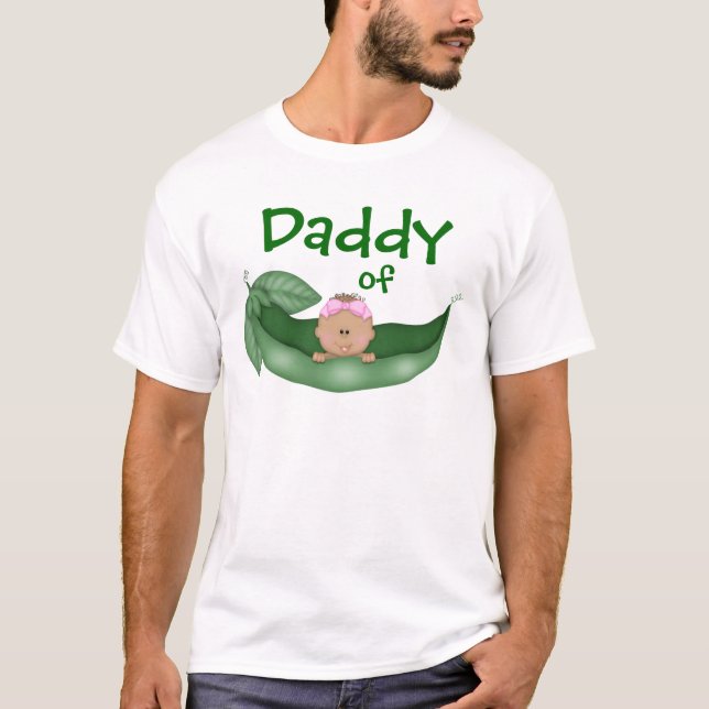 Daddy of Baby Girl (dunkle Haut) T-Shirt (Vorderseite)