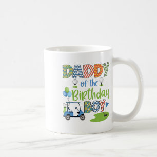 Daddy of the Birthday Boy Golf Lover Family Matchi Kaffeetasse