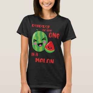 Daddy One in Melon Birthday Watermelon Theme Boy T-Shirt