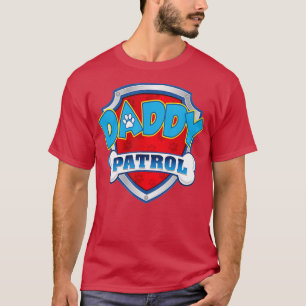 Daddy Patrol Hund Mama Papa Lustiges Geschenk Gebu T-Shirt