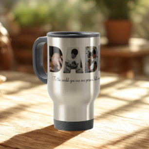 Daddy Photo Collage Travel Mug pour la Fête des pè