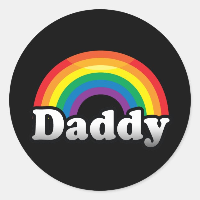 DADDY PRIDE RUNDER AUFKLEBER (Vorderseite)