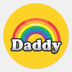 DADDY PRIDE RUNDER AUFKLEBER
