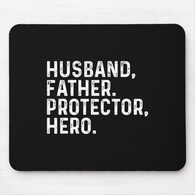 Daddy Protector Helden Vater Fathers Day 2025 Mousepad (Vorne)