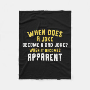 Daddy Puns, wann ein Witz zum Vater-Joke wird Fleecedecke