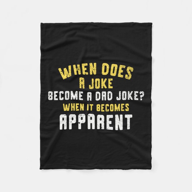 Daddy Puns, wann ein Witz zum Vater-Joke wird Fleecedecke (Vorderseite)