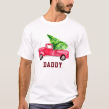 Daddy Red Lieferwagen LKW Weihnachtsbaum Wasserfar