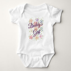 Daddy Romper für kleines Mädchen Baby Strampler