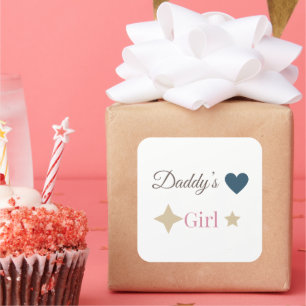 Daddy’s Girl Süßer Aufkleber – Süße Vater-Tochter 