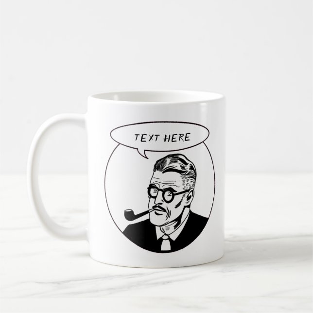 Daddy sagt "Text anpassen" Kaffeetasse (Links)