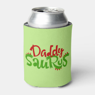 Daddy Saurus Dinosaur Lettering Dosenkühler