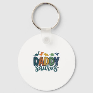 Daddy Saurus Süßer Dinosaur-Vater-Vektor-Design_1 Schlüsselanhänger