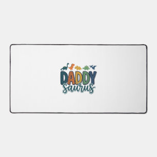 Daddy Saurus Süßer Dinosaur-Vater-Vektor-Design_1 Schreibtischunterlage