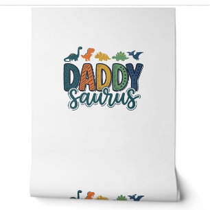 Daddy Saurus Süßer Dinosaur-Vater-Vektor-Design_1 Tapete