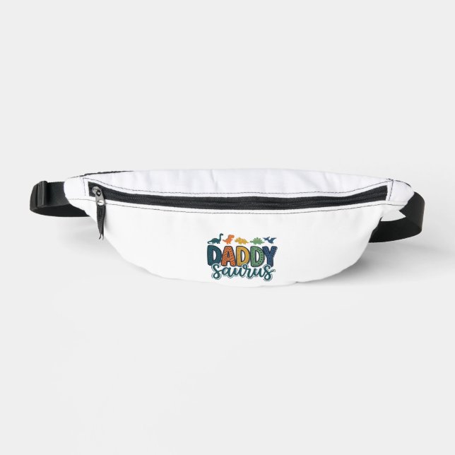 Daddy Saurus Süßer Dinosaurier-Vater-Vektor-Design Bauchtasche (Vorderseite)