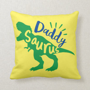 Daddy Saurus T-Rex-Silhouette Kissen