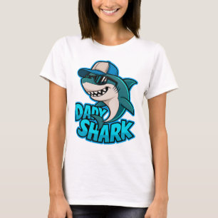 Daddy Shark Cool Vater Vibes T - Shirt