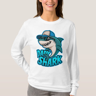 Daddy Shark Cool Vater Vibes T - Shirt