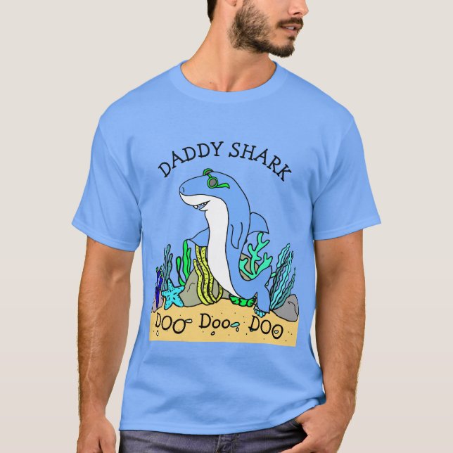 Daddy Shark Doo Doo Family T-Shirt (Vorderseite)