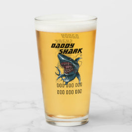 Daddy Shark Glas