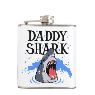 Daddy Shark - Great White Flachmann