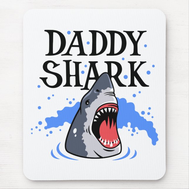 Daddy Shark - Great White Mousepad (Vorne)