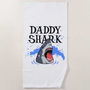 Daddy Shark - Great White Strandtuch