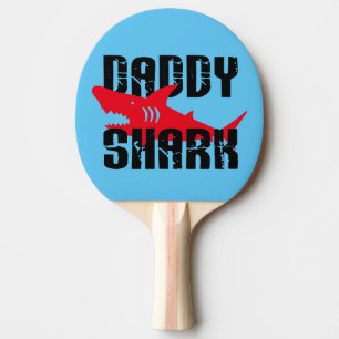 Daddy Shark hat Graphic getragen Tischtennis Schläger
