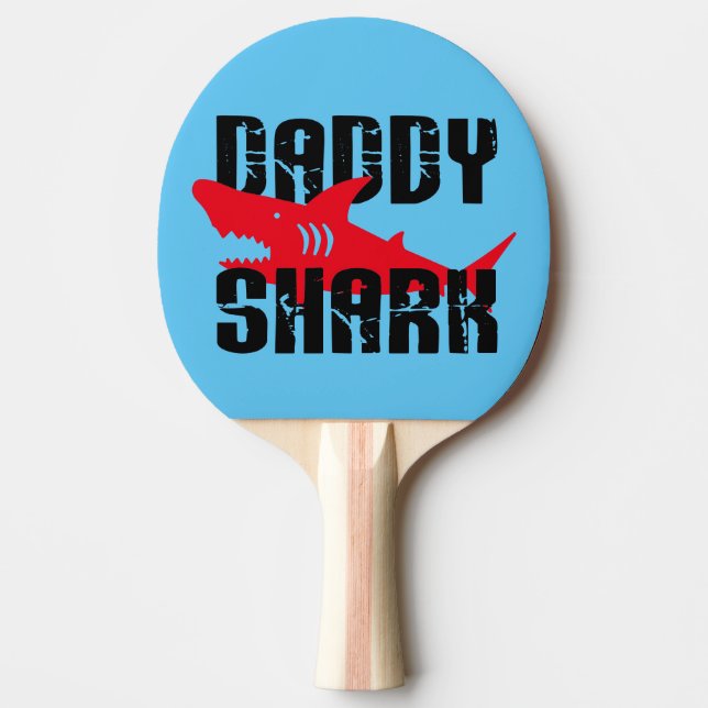 Daddy Shark hat Graphic getragen Tischtennis Schläger (Vorderseite)