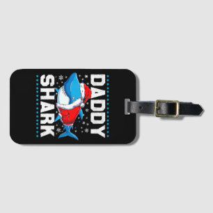 Daddy Shark Santa Vatertag Gepäckanhänger