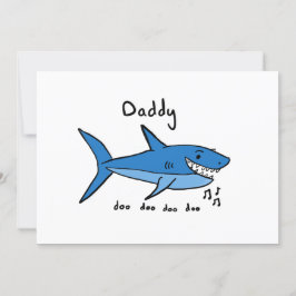 Daddy Shark Vatertag Karte