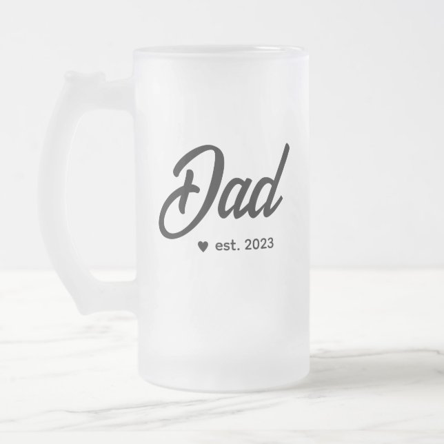 Daddy Simple Lettern | VATER Mattglas Bierglas (Links)
