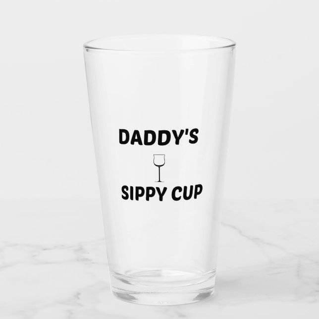 DADDY SIPPY CUP GLAS (Vorderseite)