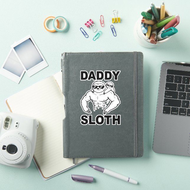 Daddy Sloth Aufkleber (iPad Hülle)