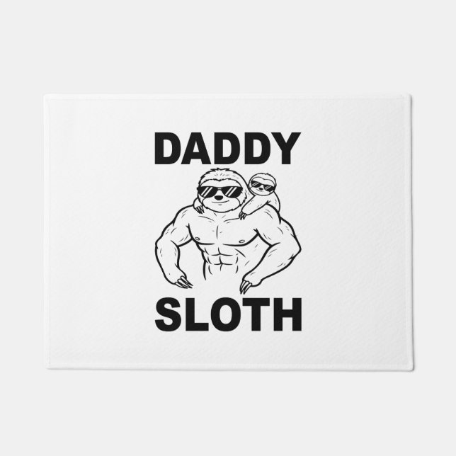 Daddy Sloth Fußmatte (Vorderseite)