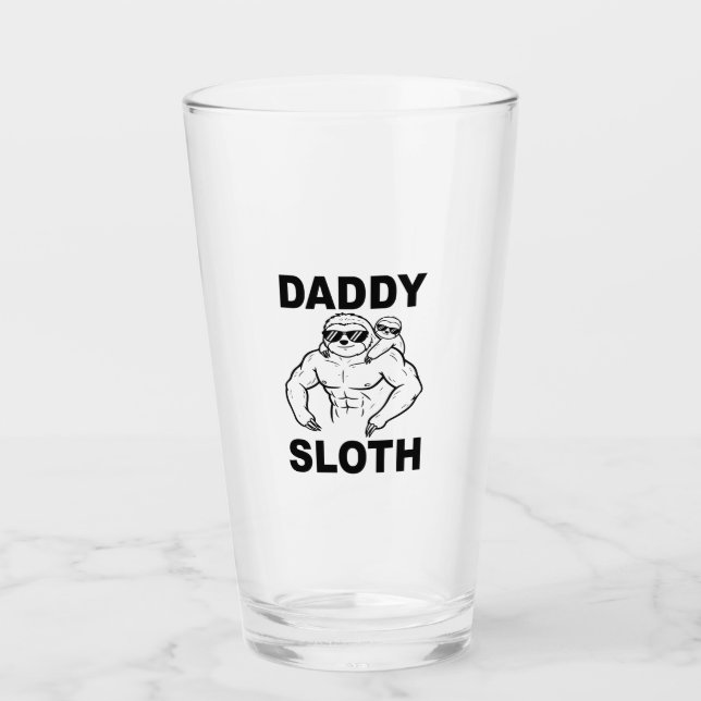 Daddy Sloth Glas (Vorderseite)