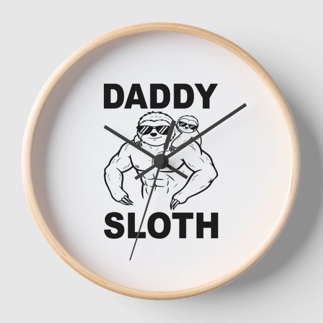 Daddy Sloth Uhr (Vorderseite)