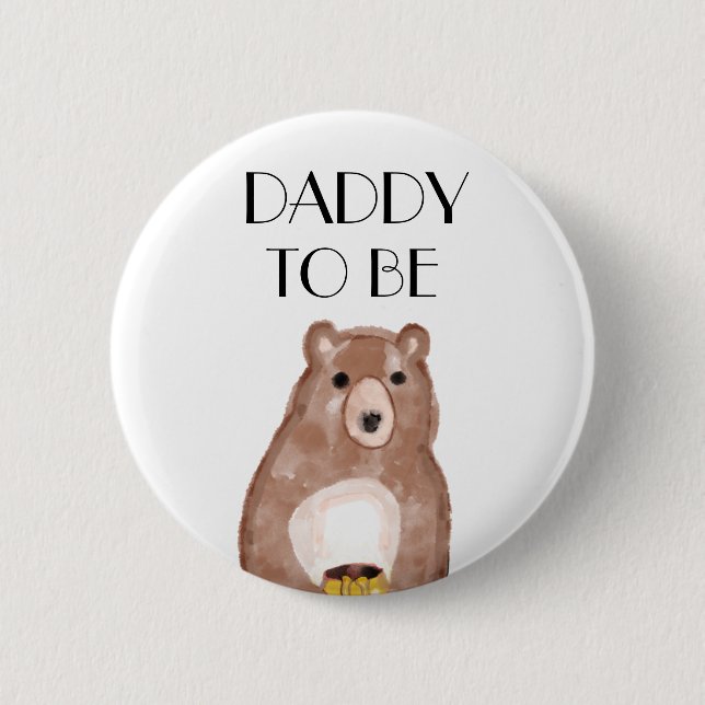 Daddy soll Babydusche sein Button (Vorderseite)