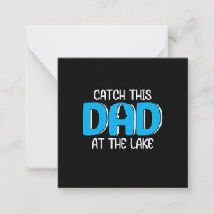 Daddy spendet diesen Vater am See Mitteilungskarte