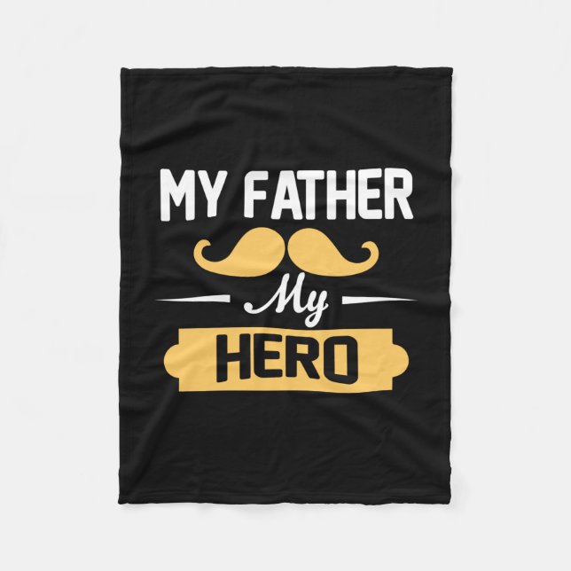 Daddy spendet meinem Vater meinen Helden Fleecedecke (Vorderseite)