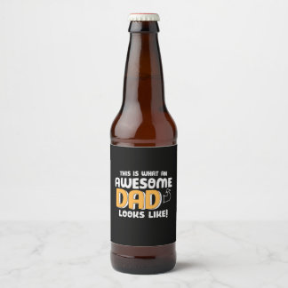 Daddy spendet, wie ein Phantastischer Vater aussie Bierflaschenetikett