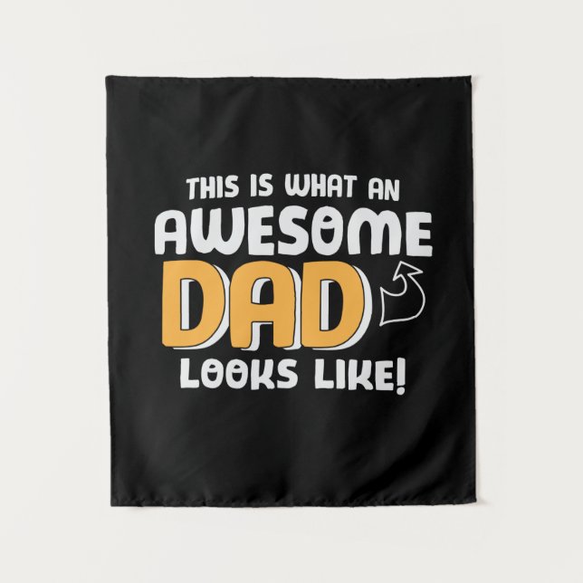 Daddy spendet, wie ein Phantastischer Vater aussie Wandteppich (Vorderseite)