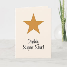 Daddy Super Star Feiertagskarte